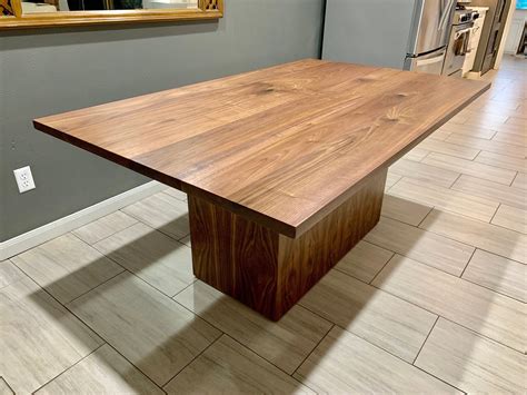 Walnut Marble Dining Table